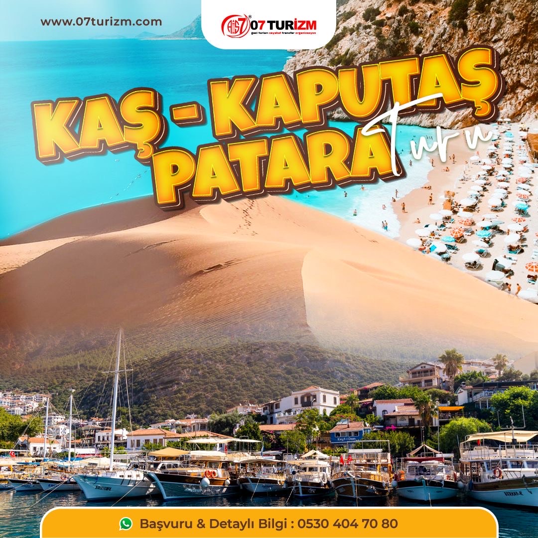 Kaş Kaputaş Patara Turu Antalya Çıkışlı Günübirlik 