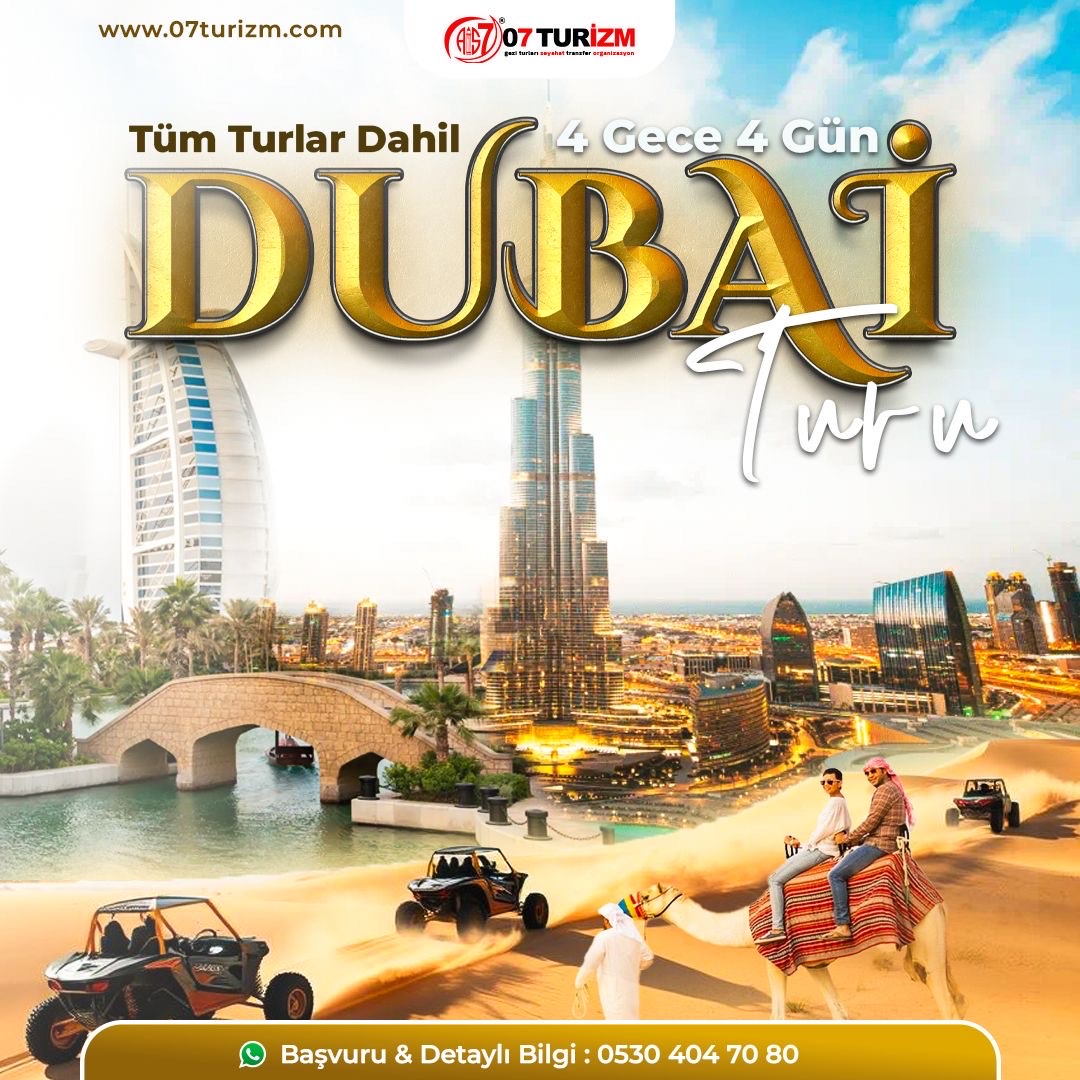 Dubai Turu- Antalya Çıkışlı  